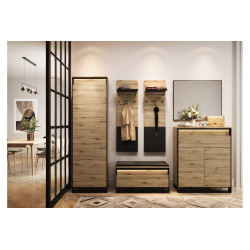 Zestaw mebli loftowych do przedpokoju Quant z oświetleniem LED Zestaw mebli loftowych do przedpokoju Quant z oświetleniem LED