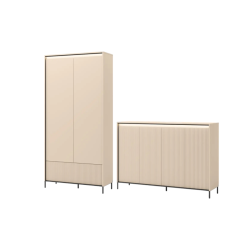 Zestaw nowoczesnych mebli do przedpokoju Trend z oświetleniem