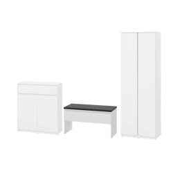 Zestaw mebli do przedpokoju Simply biały