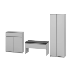 Zestaw mebli do przedpokoju Simply szary