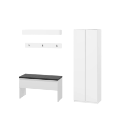 Zestaw mebli do przedpokoju Simply biały