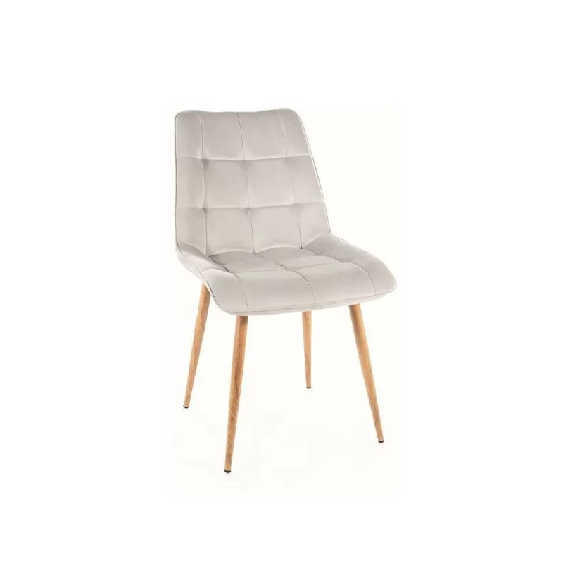 KRZESŁO CHIC VELVET CZARNY STELAŻ / J. SZARY BLUVEL 03