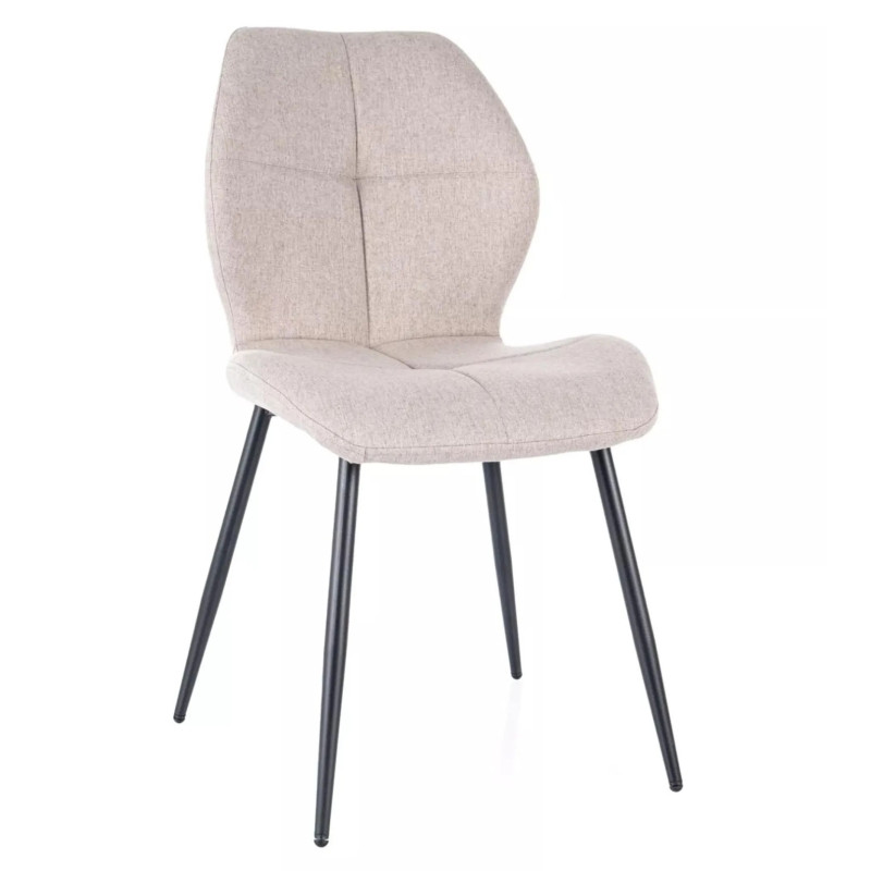 KRZESŁO FRANK NEA CZARNY STELAŻ/BEŻ 27 JWR