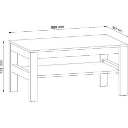 Stolik kawowy Indygo ST Gała Meble Dąb Wotan/Beige