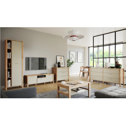 Stolik kawowy Indygo ST Gała Meble Dąb Wotan/Beige