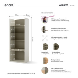 Regał dekoracyjny WO-04 Lenart do książek i pamiątek Regał dekoracyjny WO-04 Lenart do książek i pamiątek