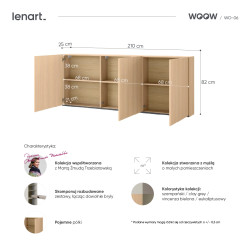 Nowoczesna szafka ścienna WO-06 – minimalistyczny design