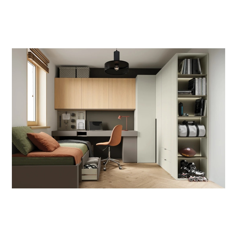 kontenerek z półką Clay Gray Lenart