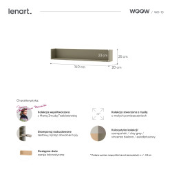 półka szarozielona WO-10 do przechowywania książek półka szarozielona WO-10 do przechowywania książek