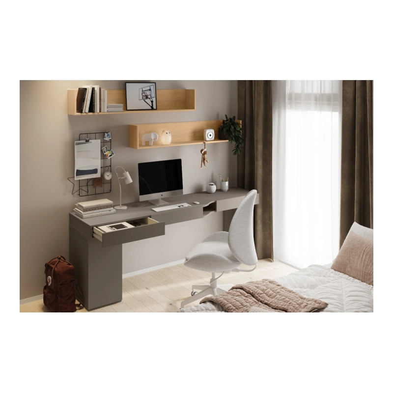 minimalistyczna półka do pokoju młodzieżowego