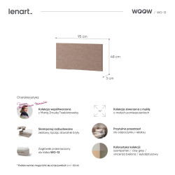 Panel ścienny 95x48 cm WO-13 Lenart – widok z przodu