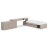 Zestaw mebli młodzieżowych SET-WOS1L Woow Clay Gray Lenart