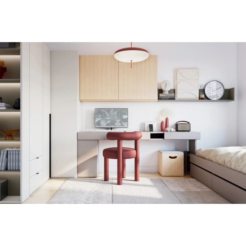 Meble młodzieżowe WOOW SET-WOS2P w kolorze clay grey