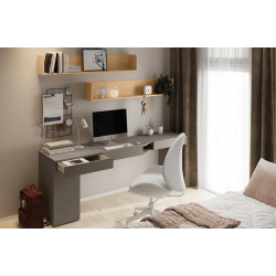 Meble młodzieżowe WOOW SET-WOS2P w kolorze clay grey