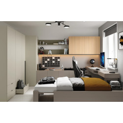 Meble młodzieżowe WOOW SET-WOS2P w kolorze clay grey