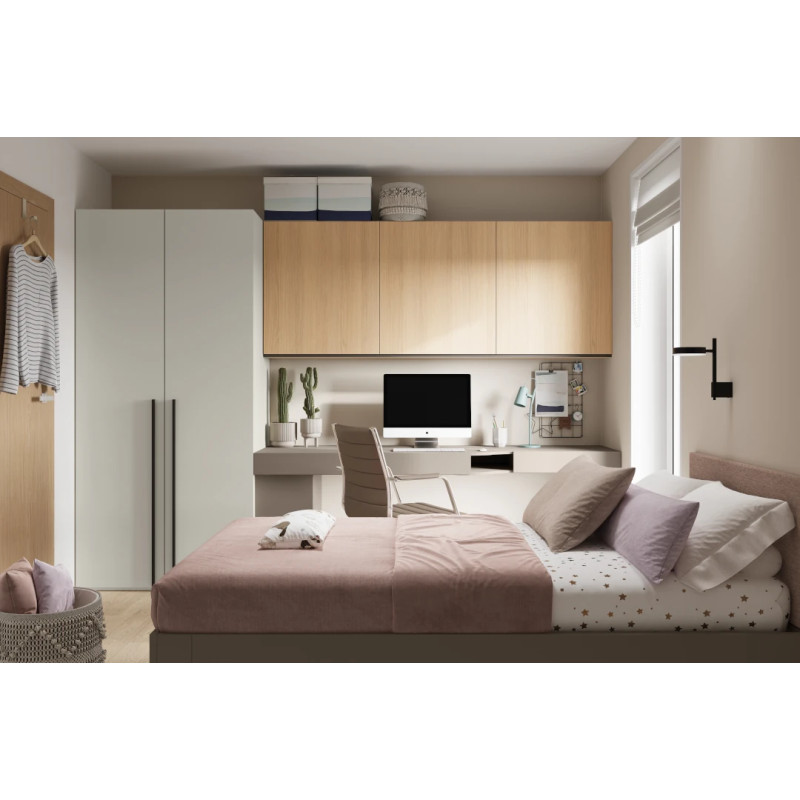 Meble młodzieżowe WOOW SET-WOS2P w kolorze clay grey