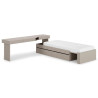 Zestaw mebli młodzieżowych SET-WOS3L Woow Clay Gray Lenart