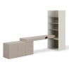 Zestaw mebli SET-WOS8LE Woow Clay Grey/Eukaliptus/Szampański Lenart