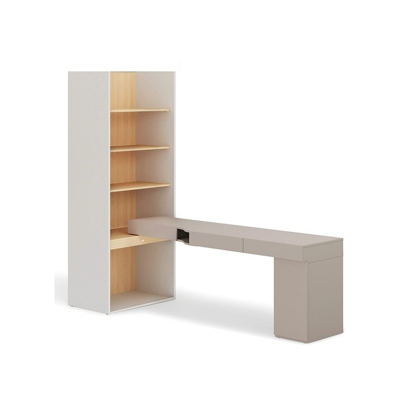 Zestaw młodzieżowy SET-WOS9LVB w kolorze clay grey i dąb vicenza