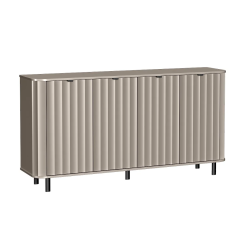 Komoda z czarnymi metalowymi nogami i uchwytami Komoda z czarnymi metalowymi nogami i uchwytami