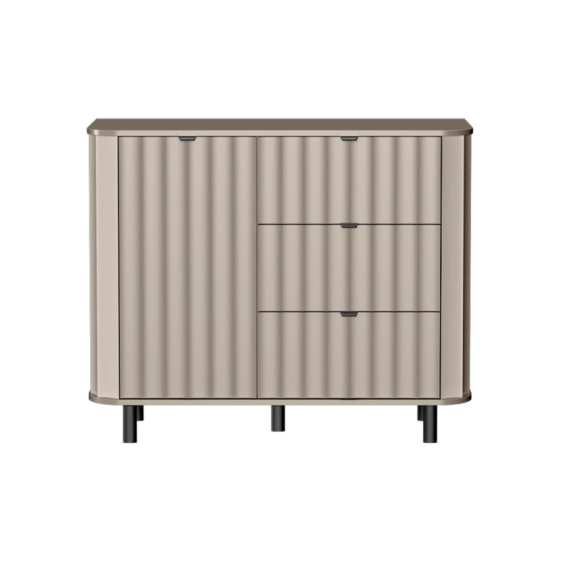 Komoda NOVADO NO-3 Clay Gray Jarstol - widok z przodu