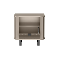 Szafka nocna NOVADO NO-7 Clay Clay Gray - widok front otwarty
