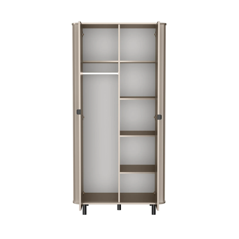 Szafa NOVADO NO-8 Clay Gray Jarstol front otwarty