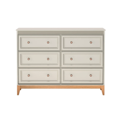 Komoda Jarstol WINDSOR kaszmir z sześcioma szufladami front