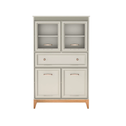 Witryna Jarstol WINDSOR z przeszkloną górą i dolnymi szafkami widok z przodu