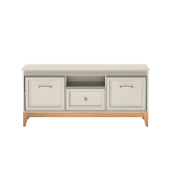 Szafka RTV WINDSOR W-8 z kaszmirowymi frontami - przód szafki