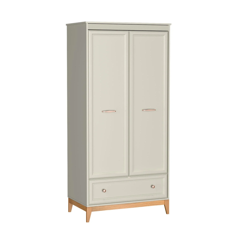 Dwudrzwiowa szafa WINDSOR W-10 z drążkiem i półkami