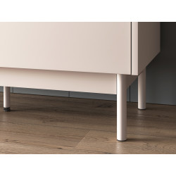 Witryna Dunea 02 ML Meble - Metalowe nóżki w kolorze kaszmiru Witryna Dunea 02 ML Meble - Metalowe nóżki w kolorze kaszmiru