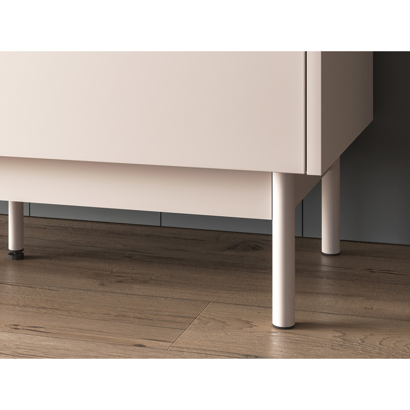 Witryna Dunea 02 ML Meble - Metalowe nóżki w kolorze kaszmiru