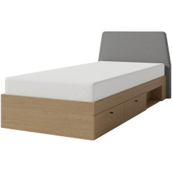 Łóżko 90x200 Alessio AE12 eukaliptus/dąb baltic dune