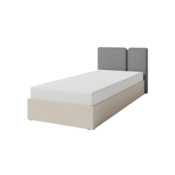 Łóżko 90x200 Luca LC13 beż piaskowy/dąb olejowany