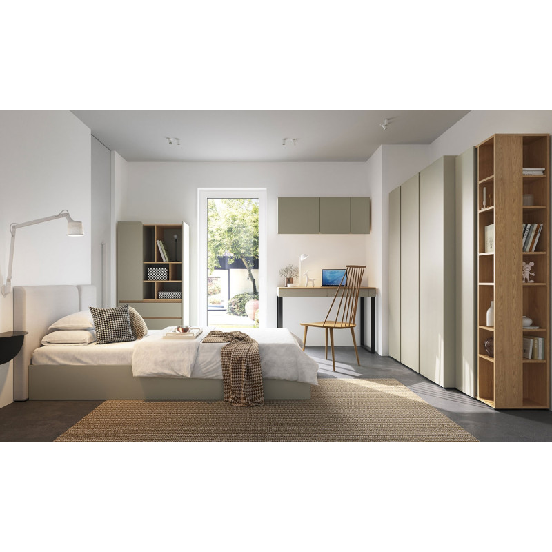 Dwudrzwiowa komoda Luca LC09 eukaliptus/dąb baltic dune