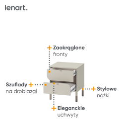 Szafka nocna Harmony HR-07 Lenart Meble