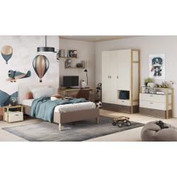 Zestaw mebli do pokoju młodzieżowego LENNY dąb