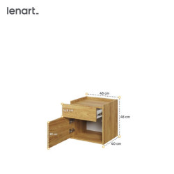 Szafka nocna Teen Flex TF18 Lenart Meble Szafka nocna Teen Flex TF18 Lenart Meble