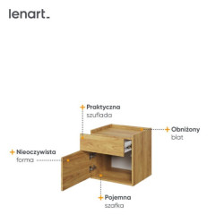 Szafka nocna Teen Flex TF18 Lenart Meble Szafka nocna Teen Flex TF18 Lenart Meble