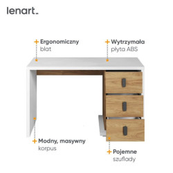 Biurko Simi MS-06 Lenart Meble Biurko Simi MS-06 Lenart Meble