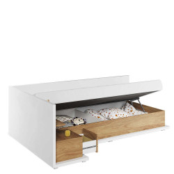 Łóżko z materacem i pojemnikiem na pościel Massi MS-09L Lenart Łóżko z materacem i pojemnikiem na pościel Massi MS-09L Lenart