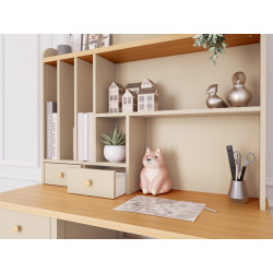 Nadstawka STORY w kolorze beż piaskowy / dąb - szczegóły