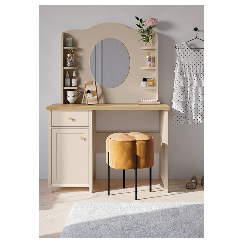 Toaletka dziecięca STORY SO-06 z lustrem - aranżacja w pokoju