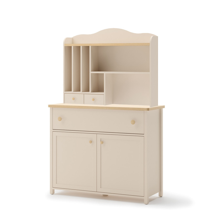 Komoda z nadstawką SO-05 + SO-04 Story Beż Piaskowy / Dąb Komoda z nadstawką SO-05 + SO-04 Story Beż Piaskowy / Dąb