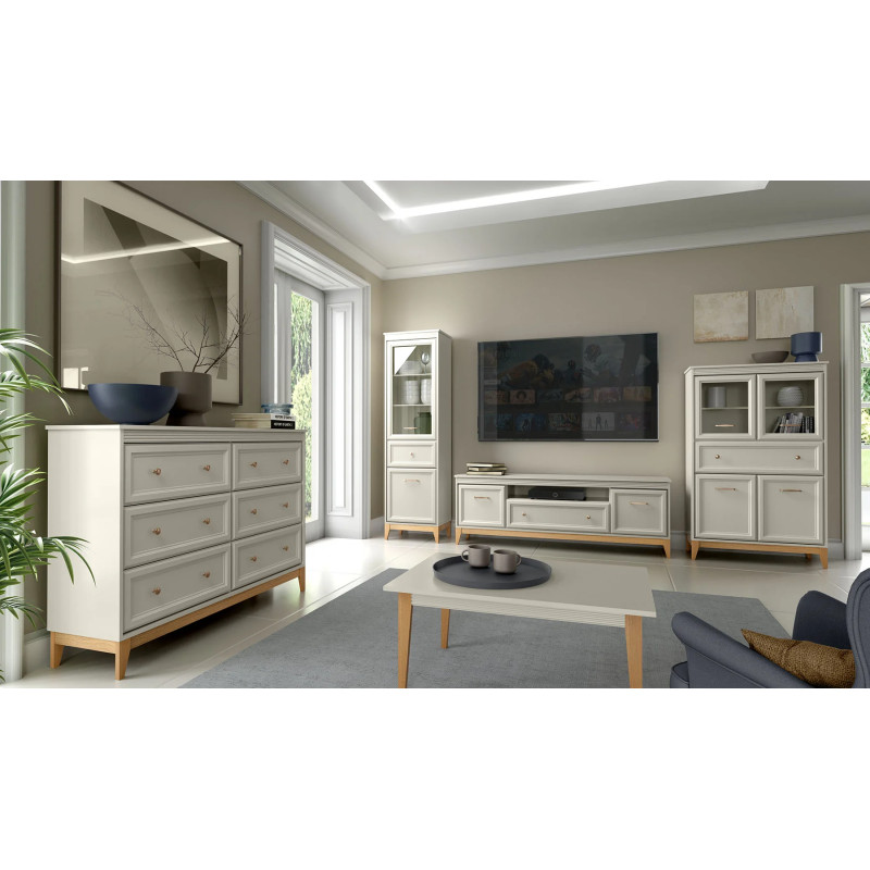 Zestaw Mebli Do Salonu WINDSOR Kaszmirowy Elegancki