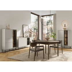 Zestaw Mebli Do Salonu EPIRO Kaszmir / Dąb Ciemny Oświetlenie Zestaw Mebli Do Salonu EPIRO Kaszmir / Dąb Ciemny Oświetlenie