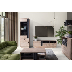 Zestaw Mebli Do Salonu Pokój dzienny ALLMO 2 dąb estana / Zestaw Mebli Do Salonu Pokój dzienny ALLMO 2 dąb estana /