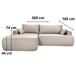 Nowoczesny tapicerowany narożnik Coco