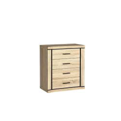 Komoda Dallas 80cm D4 dąb sonoma/dąb truflowy